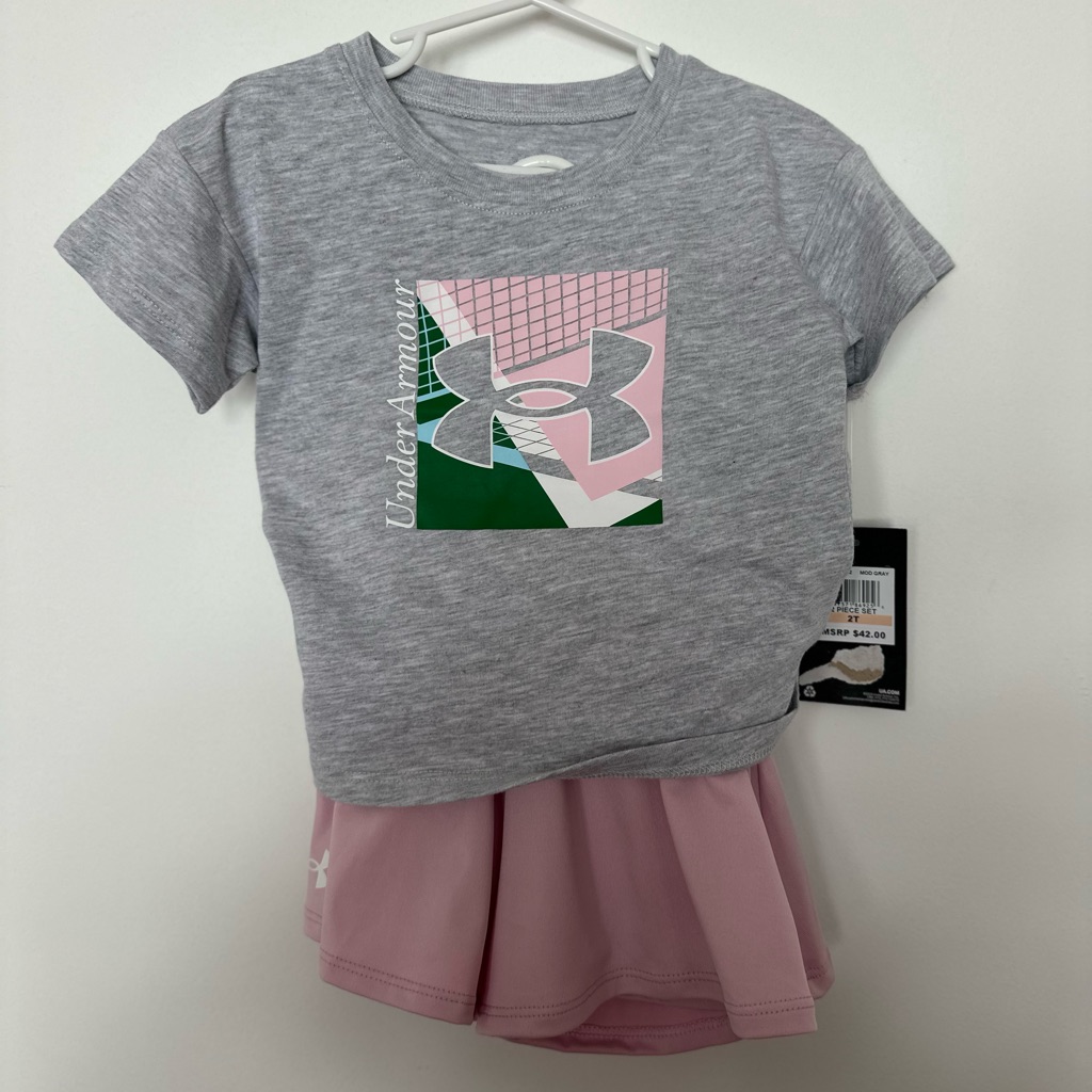 Under Armour Toddler Girls Shirt And Shorts Set Size 2t